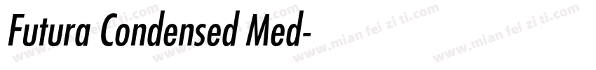 Futura Condensed Med字体转换